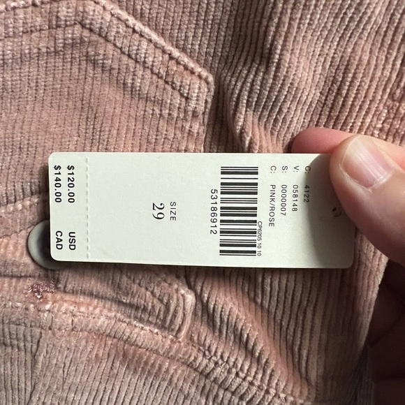 Get your retro Barbie on! Rose Pink corduroy flares - NWT Anthropologie Pilcro - Picture 7 of 7